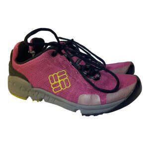 Columbia Techlite Running Trail Shoes Sneakers Pink Gray Sz 6